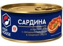 Сардина Fish House с овощным гарниром в томатном соусе 240г