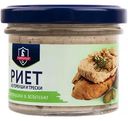 Риет из горбуши и трески Мирамар с огурцами и зеленью, 100г