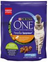Сухой корм для взрослых кошек Purina ONE Природа Здоровья с индейкой, 680 г