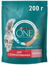 Сухой корм Purina One с лососем для стерилизованных кошек 200 г
