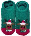 Следки женские, олень, цвет зеленый36-41р-р