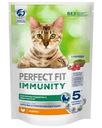 Корм сухой Perfect Fit Immunity с индейкой и добавлением спирулины и клюквы для кошек 580г