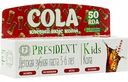 Детская зубная паста President Kids RDA 50 Кола 3-6 лет, 50 мл