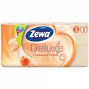 Туалетная бумага Zewa Deluxe Персик 3 слоя, 8 рулонов