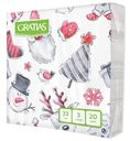 Салфетки Gratias Подарки 3сл 33х33см, 20л