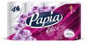 Туалетная бумага Papia Deluxe Dolce Vita белая 4 слоя 8шт.