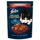 Корм для кошек Felix, говядина, 75 г