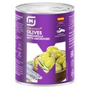 Оливки зеленые МАГНИТ Спаниолли с анчоусами, 300мл