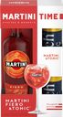 Промо-набор: Напиток виноградосодержащий MARTINI Fiero cладкий + Тоник SANPELLEGRINO, 2x0.33л