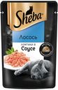 Влажный корм Sheba ломтики лосось в соусе для кошек 75 г