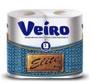 Туалетная бумага VEIRO Elite, 3слоя, 4 рулона, Белая