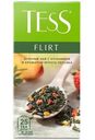 Чай Tess Flirt зелёный с клубникой и ароматом белого персика в пакетиках, 25х1.5г