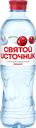 Вода питьевая СВЯТОЙ ИСТОЧНИК со вкусом вишни негазированная, 0.5л