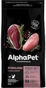 Сухой полнорационный корм Alphapet с уткой и индейкой для взрослых стерилизованных кошек и котов AlphaPet Superpremium, 3 кг