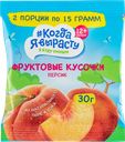 Фруктовые кусочки с 12 мес Когда я вырасту яблоко персик Петродиет ТД м/у, 30 г