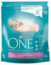 Сухой корм для кошек с чувствительным пищеварением Purina ONE Sensitive индейка, 750 г