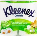 Бумага туалетная KLEENEX Аромат Нежная ромашка 3-слоя, 4шт