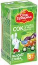 Сок Сады Придонья Яблоко-слива с мякотью с 5 месяцев, 125 мл
