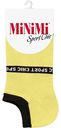 Носки женские MiNiMi Sport Chic укороченные с полоской цвет: Giallo/жёлтый, 25 (39-41) р-р