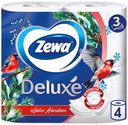 Туалетная бумага Zewa Deluxe белая 3 слоя 4 рулона