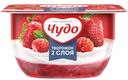 Творожный десерт 4% «Чудо» со вкусом клубники и земляники, 100 г