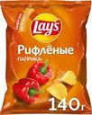 Чипсы картофельные Lay's Рифленые Паприка 140г