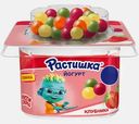 Йогурт с клубникой и злаковыми драже со вкусом банан-апельсин Растишка 3% 116г