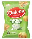 Снеки кукурузные Deluna Ракушки со вкусом сметаны и лук, 60г