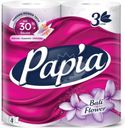 Туалетная бумага Papia Балийский цветок 3 слоя 4шт.