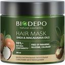 Маска для волос питательная Biodepo с маслами ши и макадамии, 380мл