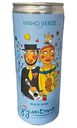 Вино игристое Vinho Verde Жигантонеш белое полусухое 9,5 % алк., Португалия, 0,25 л