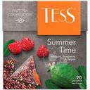 Чай Tess Summer чёрный малина-шиповник-гибискус в пирамидках, 20х2г