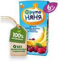 Нектар «ФрутоНяня» банан яблоко вишня и малина с 6 мес., 200 мл