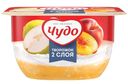 Десерт творожный с персиком и грушей, 4,2%, Чудо, 100 г