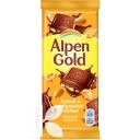 Шоколад ALPEN GOLD молочный с арахисом и кукурузными хлопьями, 85г