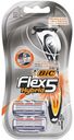 Бритва мужская Bic Flex 5 Hybrid + 2 сменные кассеты