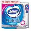 Туалетная бумага ЗЕВА ДЕЛЮКС, Белая 3-слойная, 4рулона