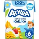 Каша Агуша Вставай-ка рисово-кукурузная с бананом и земляникой молочная с 6 мес. 200мл