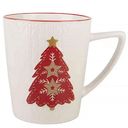 Кружка фарфоровая Magic of Christmas цвет: белый/красный, 380мл