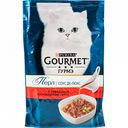 Корм для кошек Gourmet Гурмэ Перл с говядиной в роскошном соусе, 85 г