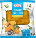 VICI Рыбный кулинарный полуфабрикат: хек перуанский наггетсы из филе-кусочков в зол.корочке обж.замороженный, масса нетто: 500г