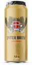 Пиво Inter Brew светлое нефильтрованное 5.4% 0.5л