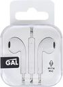 Наушники GAL с микрофоном, белый Арт. HM-060WT