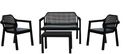 Набор мебели EASY COMFORT диван, 2 кресла, стол ГРАФИТ Р6037