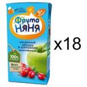 Сок ФрутоНяня Яблоко и шиповник осветленный с 5 мес 200 мл (18 шт)