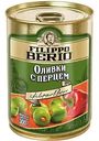 Оливки консервированные Filippo Berio с перцем, 300г