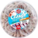 Сельдь Морское царство с маринованным луком филе-кусочки в масле 160г
