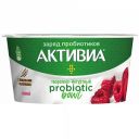 Биопродукт кисломолочный творожно-йогуртный Активиа Probiotic bowl с пищевыми волокнами и малиной, 135 г