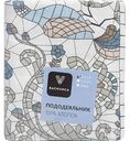 Пододеяльник 1,5-спальный Василиса Мозаика бязь цвет: серый/голубой, 145×215см
