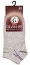 Носки женские Grand Line с надписью Sport цвет: серый меланж, 35-37 р-р